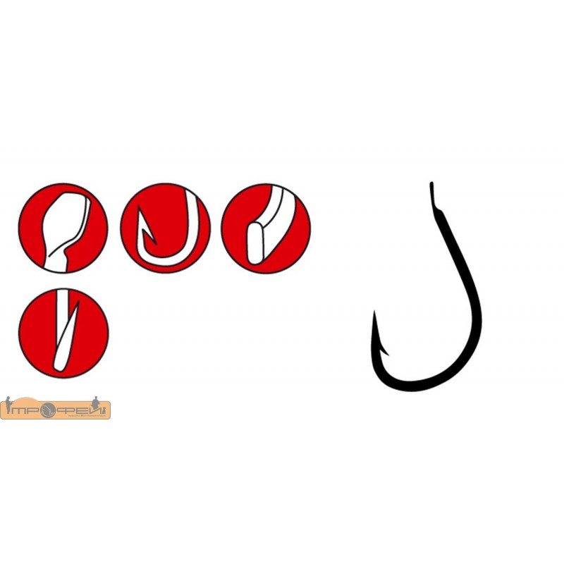 Крючки GAMAKATSU LS-3610F №009/Black/25шт Крючки GAMAKATSU LS-3610F №009/Black/25шт